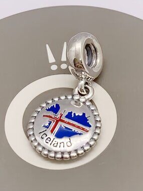 Pandora Iceland Flag Charm